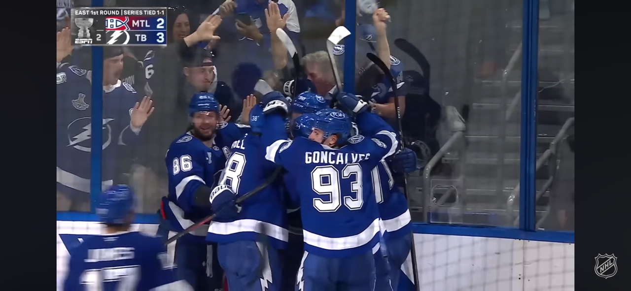 LIGHTNING take Game 2 in OVERTIME!!