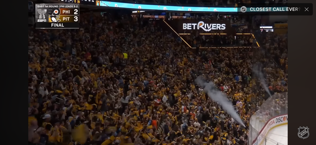 NAIL-BITING ACTION between Penguins and Flyers to end Game 5!