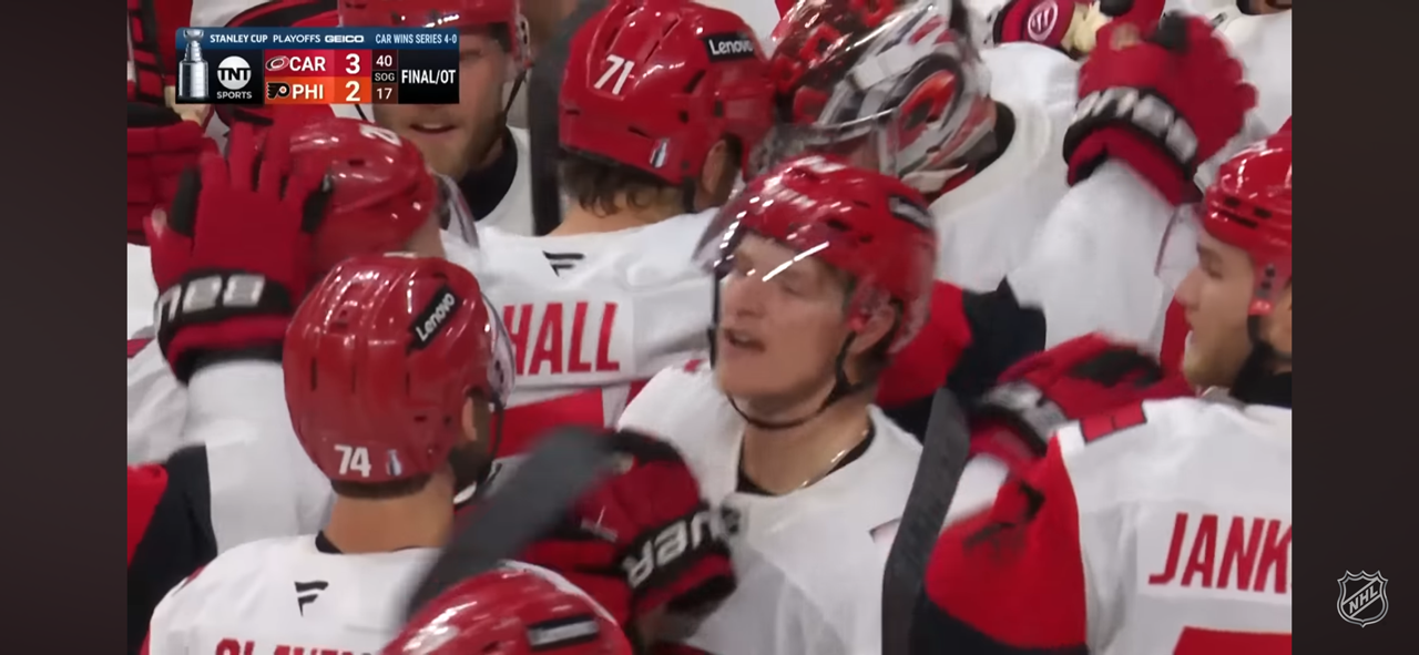 GAME OVER! SERIES OVER! The Carolina Hurricanes are headed to the EASTERN CONFERENCE FINAL!