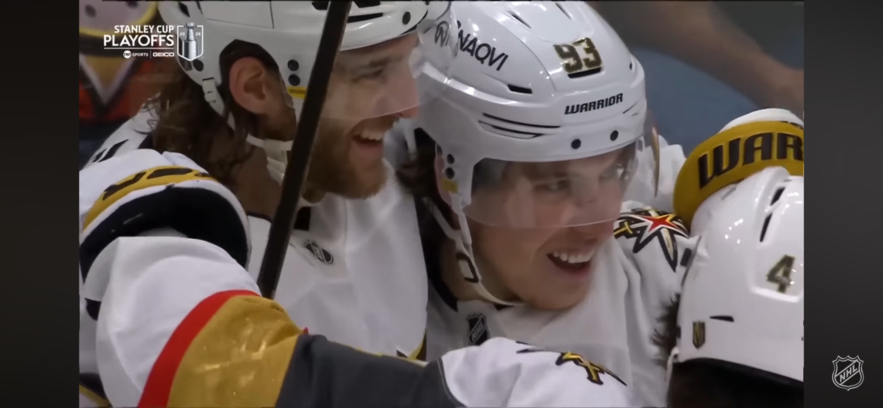 MARNER notches first PLAYOFF HAT TRICK!