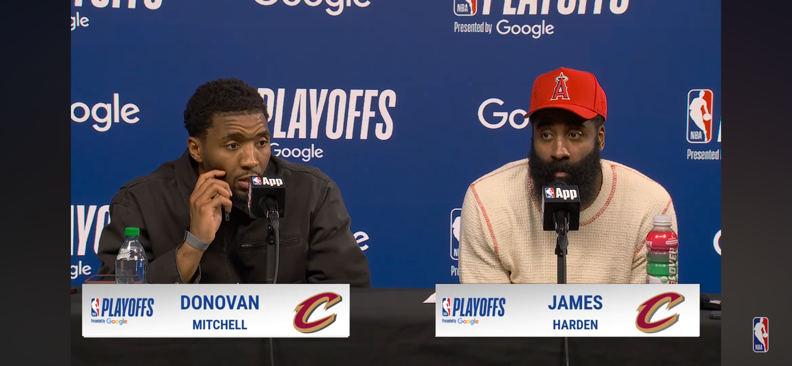 “He was phenomenal” Donovan Mitchell & James Harden Talk Cavs BIG 2nd Half