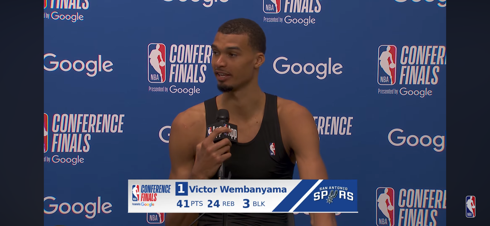 “I’m probably going to sleep pretty well tonight” Wemby on the physicality of Game 1