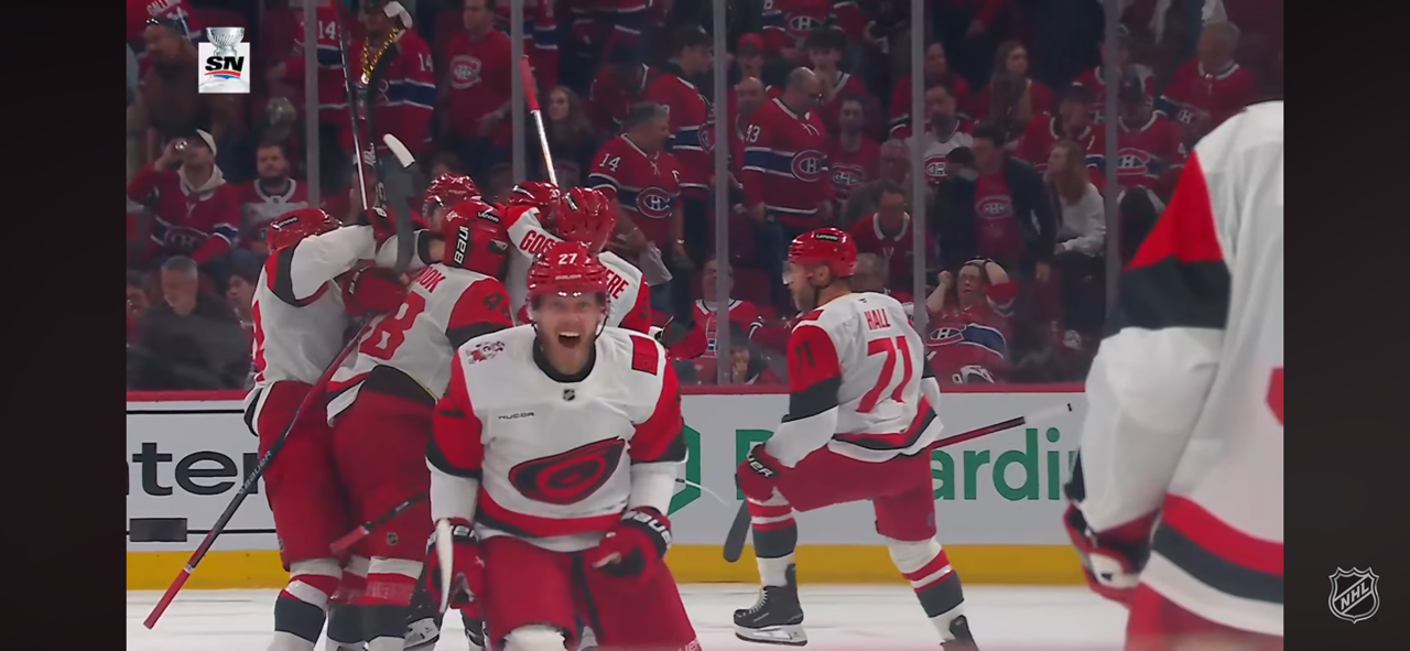 SVECHNIKOV scores in OVERTIME to give Canes GAME 3!!!
