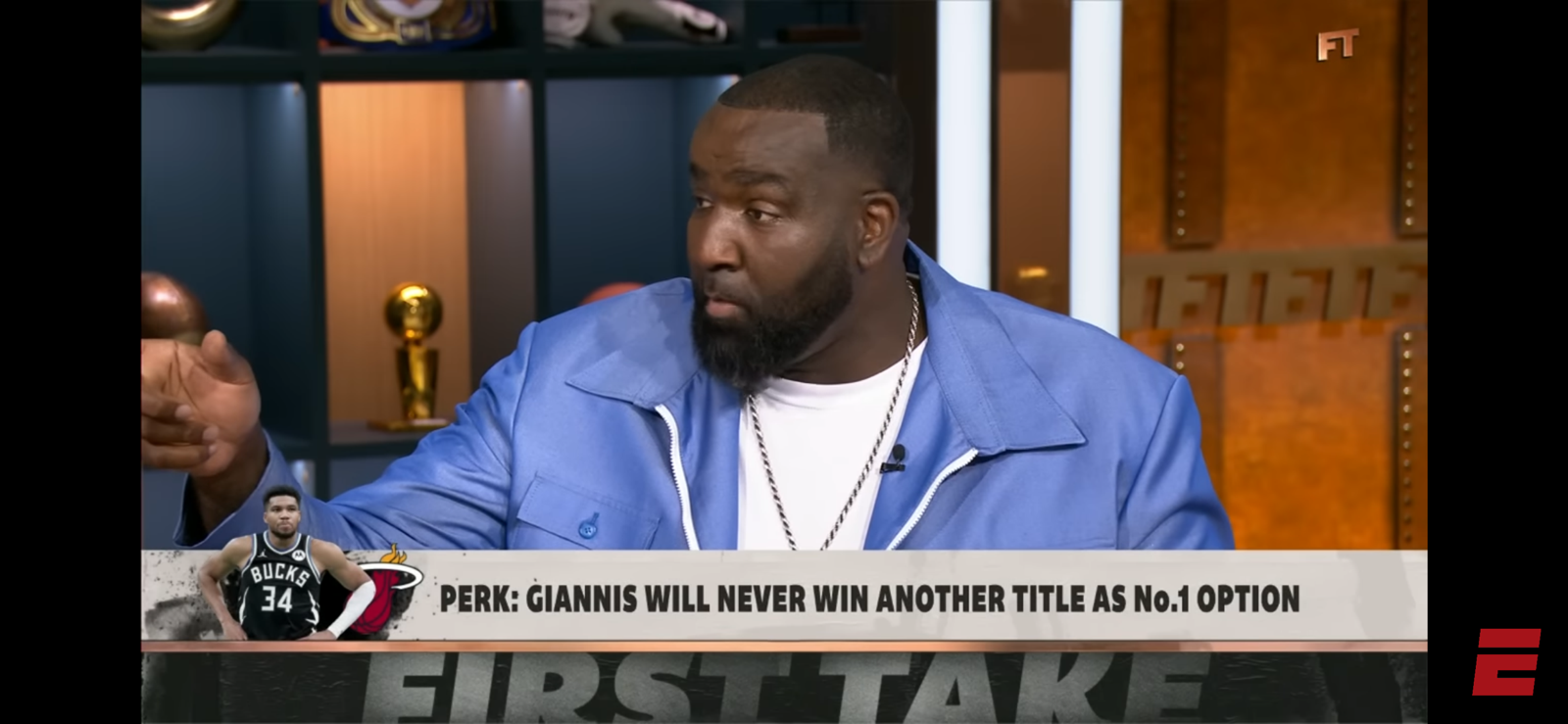 ‘Giannis WILL NEVER win another championship at No. 1’ – Perk 😮
