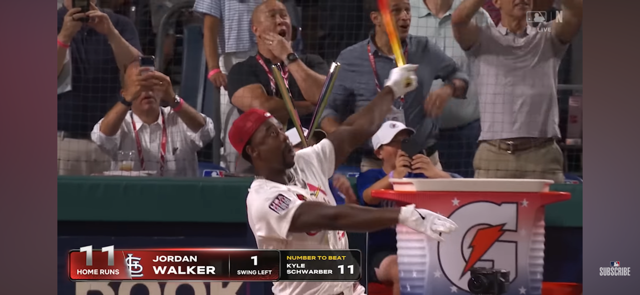 Kyle Schwarber and Jordan Walker put on an INSTANT CLASSIC final round in the 2026 Home Run Derby! 👀