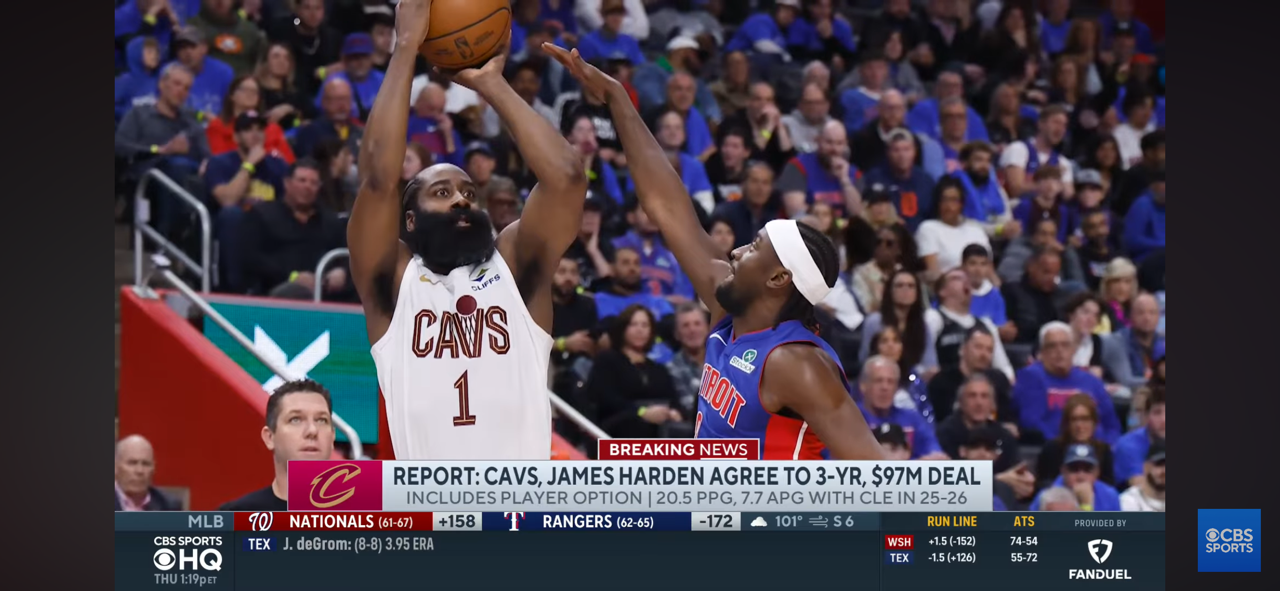 James Harden, Cavs agree to 3-year, $97 million deal 🚨
