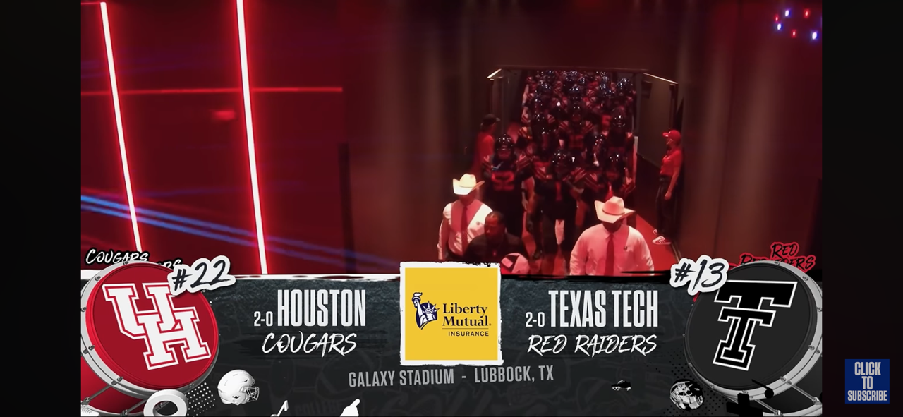 No. 22 Houston Cougars vs No. 13 Texas Tech Red Raiders 🏈 FOX College Football