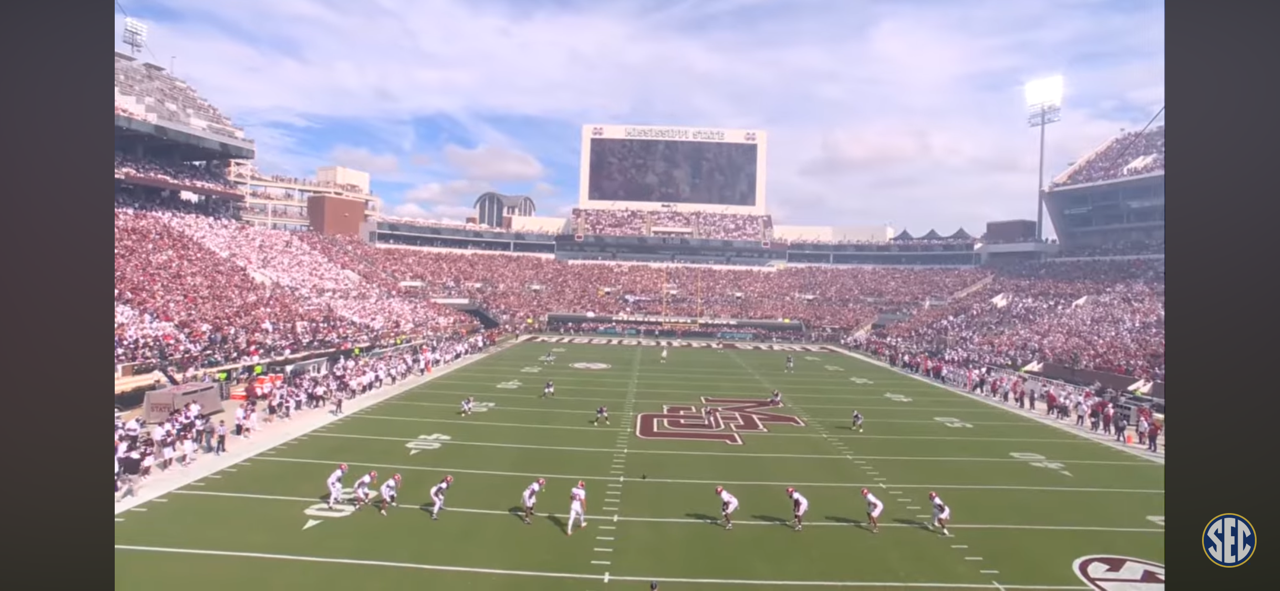 Alabama Crimson Tide at Mississippi State Bulldogs | Game Highlights