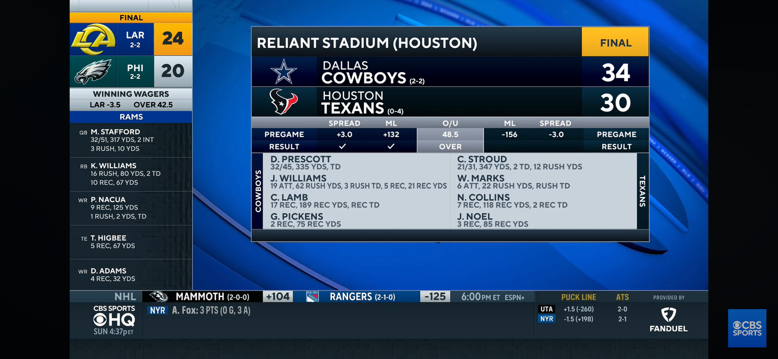 Former Cowboy reacts to Dak Prescott’s clutch performance against the Texans 👀
