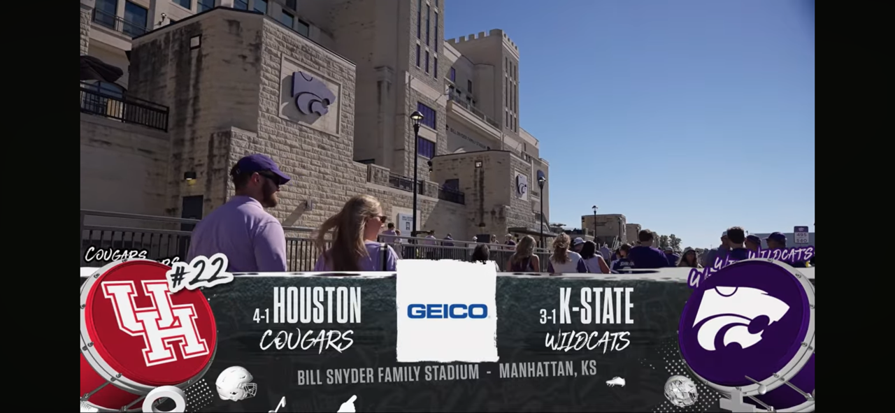 No. 22 Houston Cougars vs Kansas State Wildcats Highlights 🏈 FOX College Football
